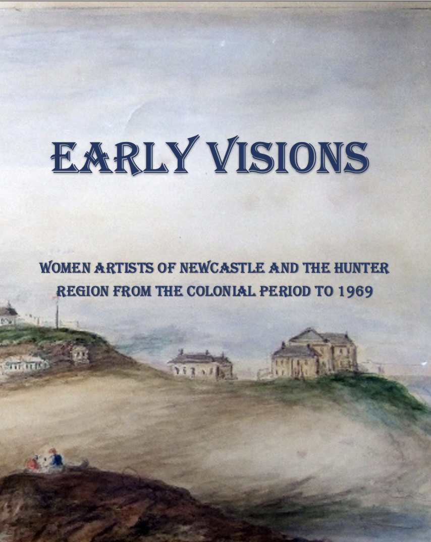 A book cover featuring coloured pencil artwork of scattered buildings over hills and the title in dark blue block letters in the gray sky